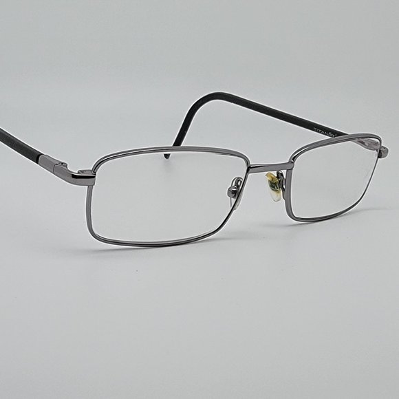 TitanFlex M920 Gunmetal Grey Titanium Rectangular Eyeglasses Frame 52-19-126 - Picture 6 of 12